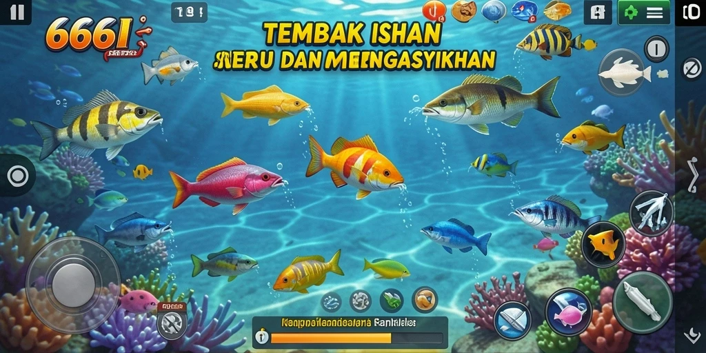 Screenshot gameplay Tembak Ikan 666I yang penuh aksi.