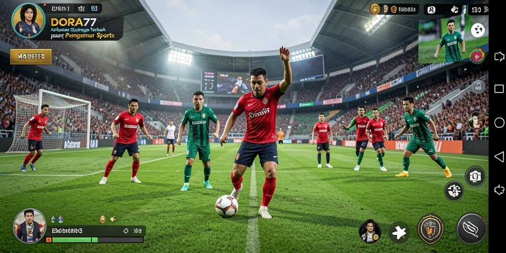 Tampilan gameplay DORA77 dengan berbagai jenis olahraga yang menarik.