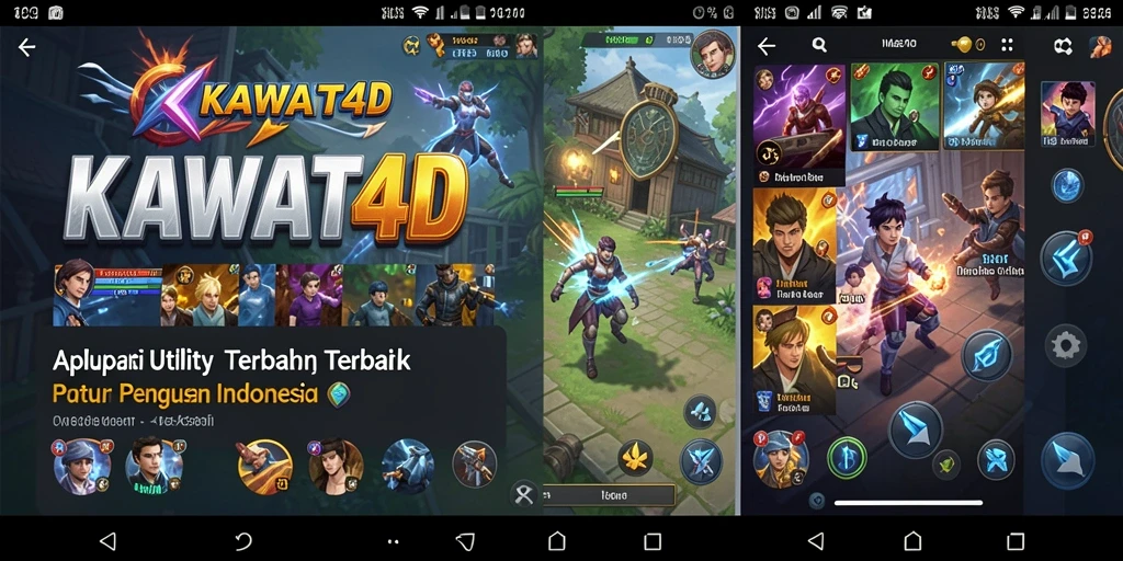 Tampilan utama KAWAT4D yang menampilkan fitur pengingat dan catatan.