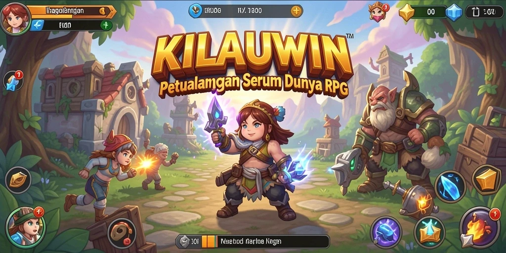 Tampilan gameplay seru KILAUWIN yang memperlihatkan pertempuran epik.