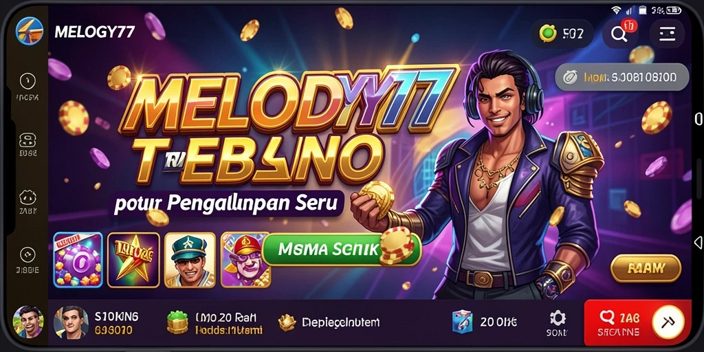 Tampilan gameplay Kasino yang menarik di MELODY77.