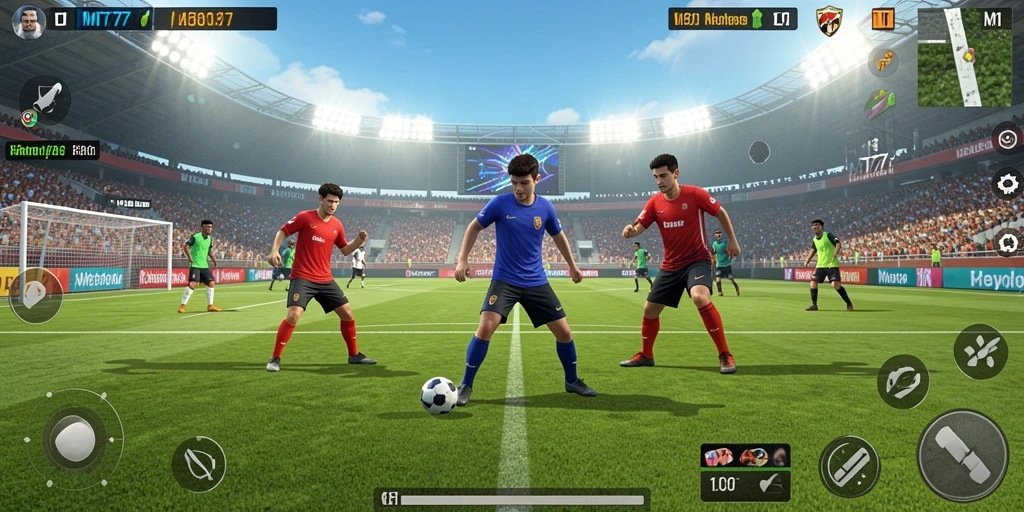 Tampilan gameplay menarik di MT777 yang menampilkan aksi olahraga seru.