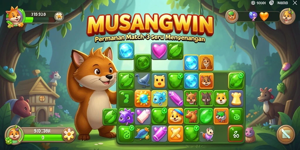 Tangkapan layar dari gameplay MATCH-3 yang menantang dan seru.