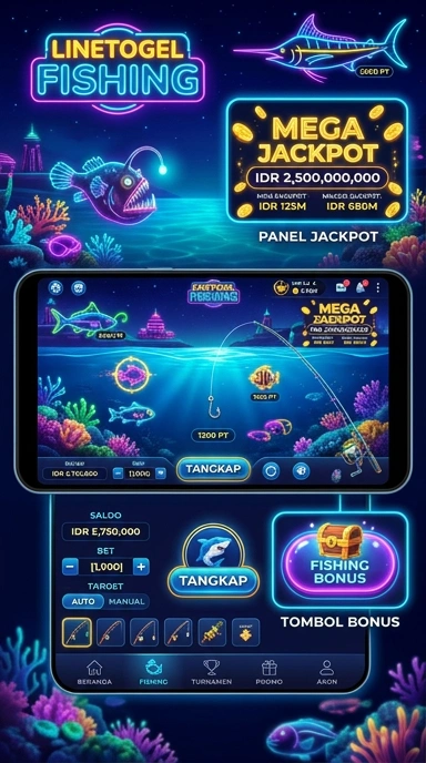 Tampilan antarmuka aplikasi linetogel yang modern.